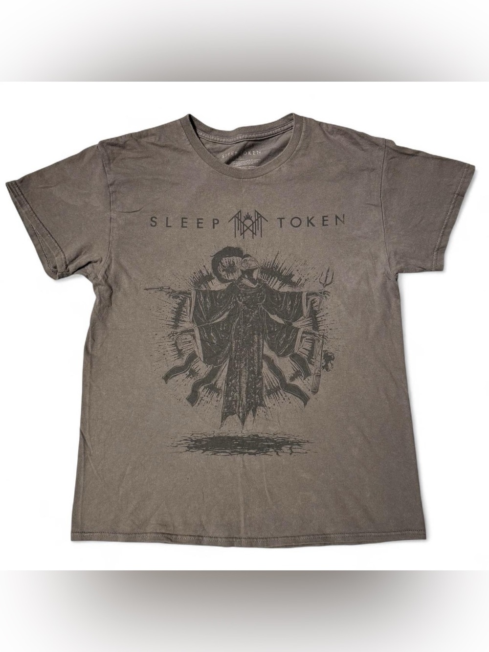 GRAY SLEEP TOKEN METAL BAND TEE M